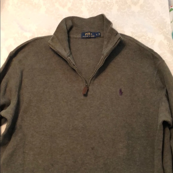 Polo Ralph Lauren 1/4 Zip Sweater Size Large - Picture 2 of 5